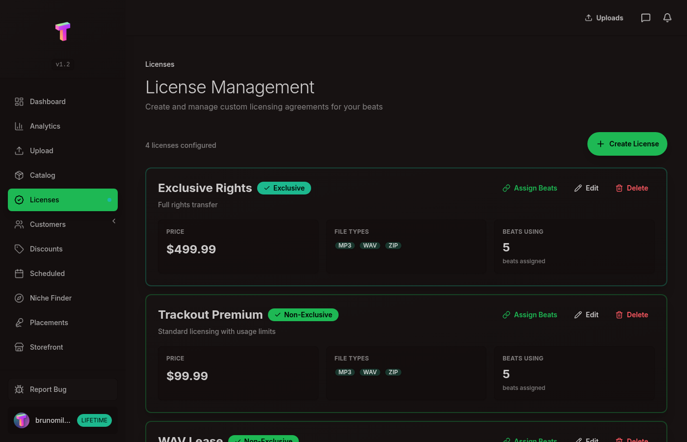 TYPEBEAT.FUN Licenses